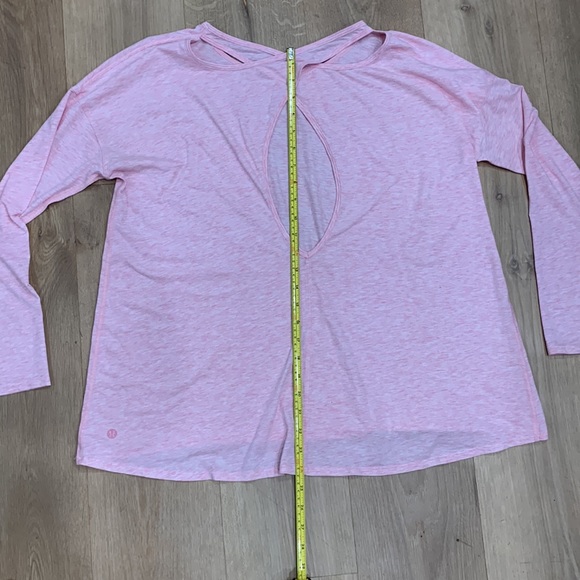 Pink Lululemon Crossback Long Sleeve Tee - Picture 4 of 5